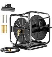 SPECILITE Garden Hose Reels, Holds 100 to 200 FT Hoses, Upgraded Guide System, 360° Swivel Base, ...