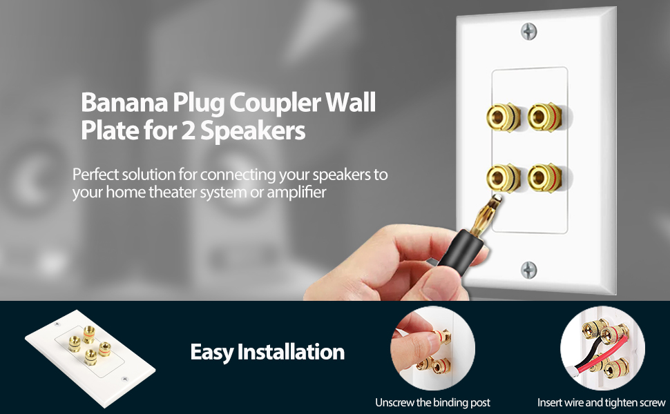 Two-piece and standard single gang design is easy to install