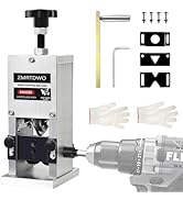 ZMRTDWO Wire Stripper Machine, 0.06"-1" Wire Adjustable Hand Crank Wire Stripping Machine, Drill ...