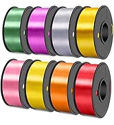 SUNLU 3D Printer Filament, 250G PLA Silk Filament Bundle, 1.75mm Smooth Silk Filament Muticolor, ...