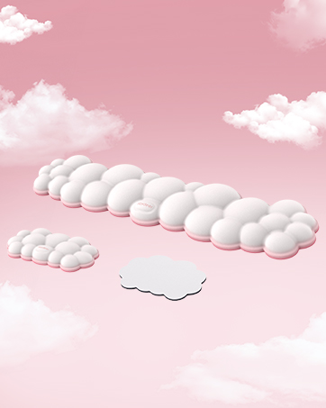 Vaydeer Cloud Keyboard Wrist Rest Set – Ergonomic Memory Foam Wrist Pad for Computer, Laptop Gaming