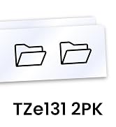 Brother Genuine P-touch TZe131 2PK Label Tapes in cardboard pack: Black on Clear 12mm