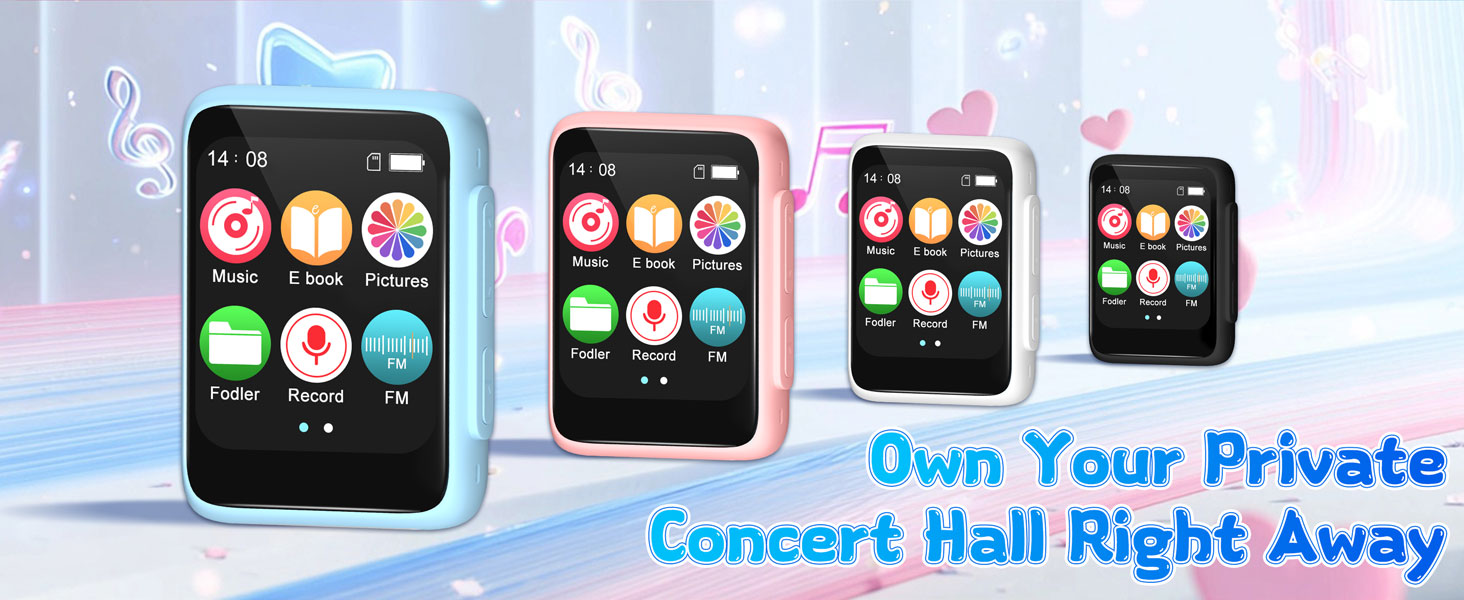mp3 player with fm radio, mp3 player with speaker, usb mp3 player, mp3 player no wifi