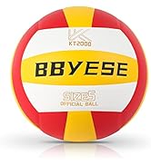 BBYESE Volleyball Official Size 5 Waterproof Soft Sand Volley Balls for Beginners Adults Men Wome...