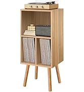 Record Player Stand with Vinyl Storage, Wooden Vinyl Record Stand, Record Player Cabinet, Record ...
