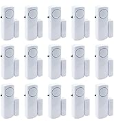 Door Window Alarm, 90DB Door Alarms for Kids Safety, Wireless Sensor Door Window Burglar Alarm-Wi...