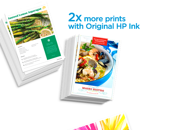 original hp ink 2x pages fade-resistant bright images high-quality prints