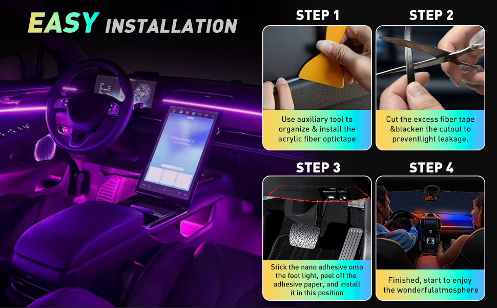 Display the installation process with images for convenience and simplicity.