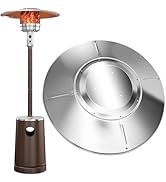 Outdoor Patio Heater Reflector Shield,Upgraded Aluminum Heat Reflector Shield Top Replacement Dom...