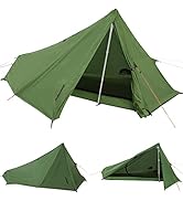 1 Person Trekking Pole Tent for Backpacking - Ultralight Backpacking Tent, Waterproof Hiking Tent...