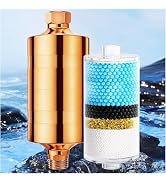 Larger Premium Metal Shower Filter, Stainless Steel 304, Clean Soft Water, Remove 99% Chlorine, I...