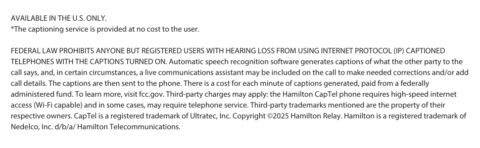 available in the the US only