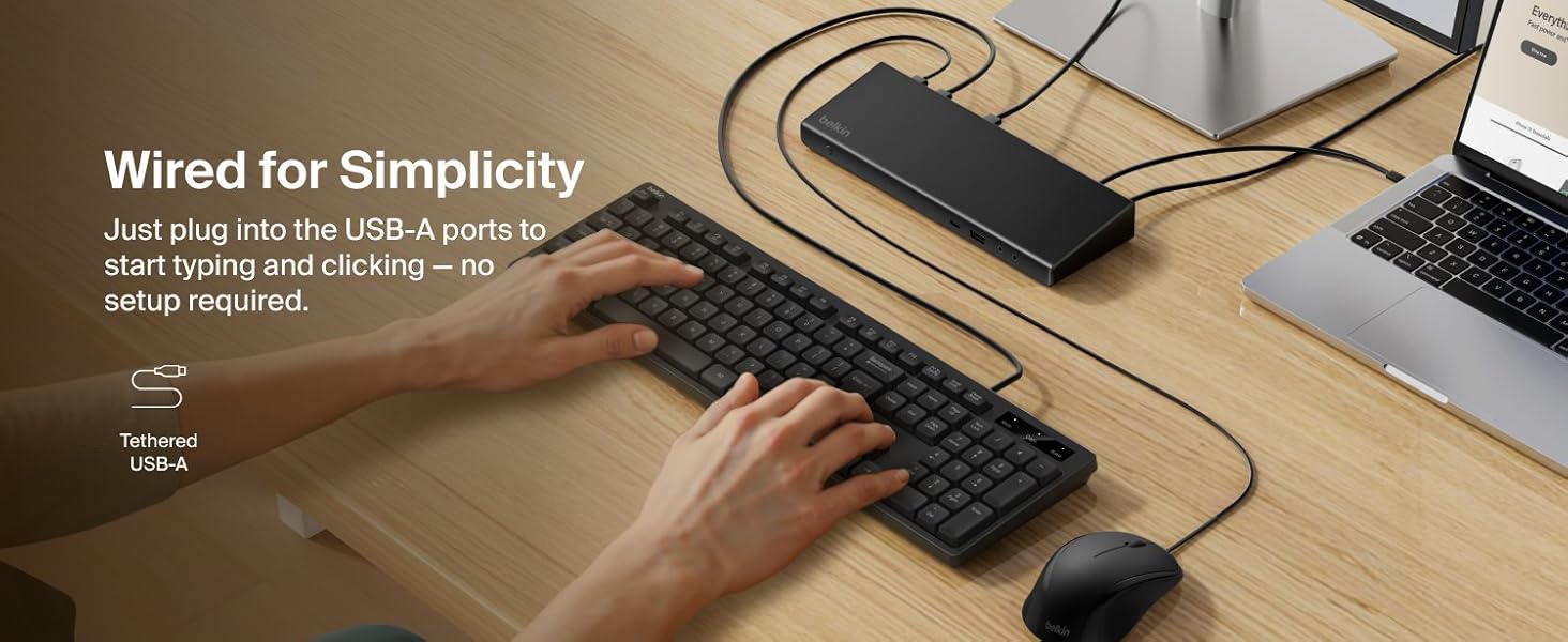 Belkin Connect Wired Keyboard and Mouse Combo
