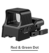 MidTen 1X22X33 Red Green Dot Sight 4 Reticles Reflex Sight Quick Detach Mount 20mm Rail