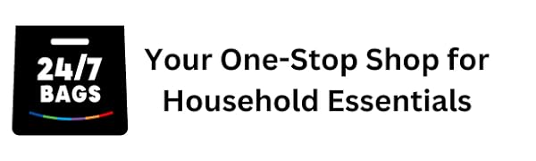 Logo on white background with slogan of "Your stop-shop for household essentials
