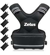 ZELUS Weighted Vest for Men and Women | 4-10lb/11-20lb/20-32lb Vest with 6 Ironsand Weights for H...