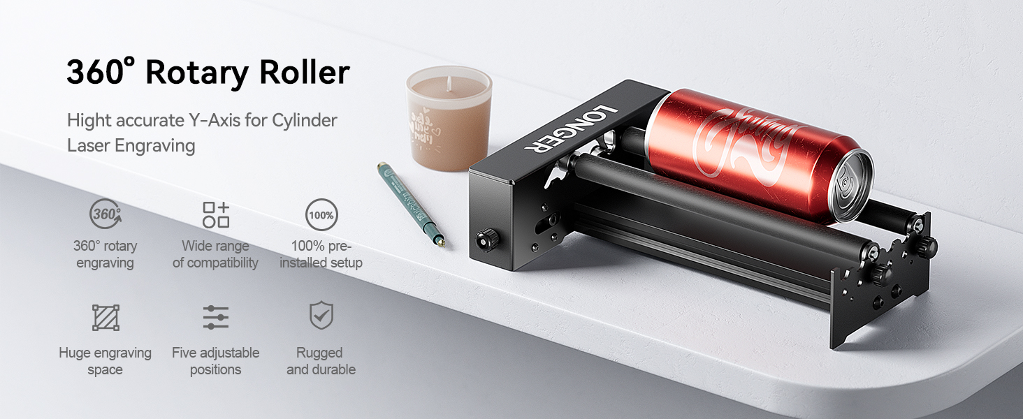 LONGER Laser engraver Rotary Roller