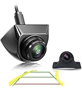 Car Backup Camera with Dynamic Trajectory Guide Line, GreenYi AHD1080P Reverse Rear View Cam, Adj...