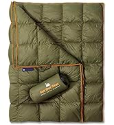 Get Out Gear Down Camping Blanket - Puffy, Packable, Lightweight and Warm | Ideal for Outdoors, T...