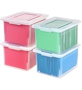 IRIS USA 4 Pack Letter/Legal Size File Box
