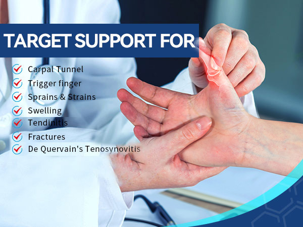 target support for thumb