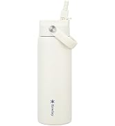 KEWIXY 24 oz Insulated Water Bottle with Straw, Easy Slide Lid, Leak Proof, Keep Cold 24H, Vacuum...