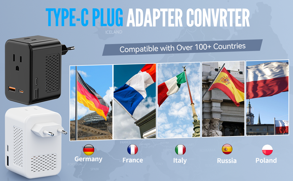 european travel plug adapter voltage converter