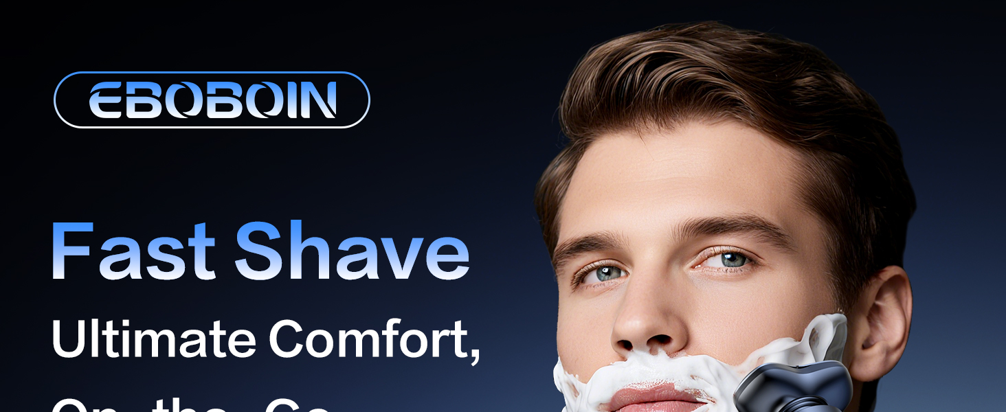 Electric Razor for Men, Men&amp;amp;amp;#39;s Electric Shaver, 3-Blade Rotary Shaving System, Touch Switch