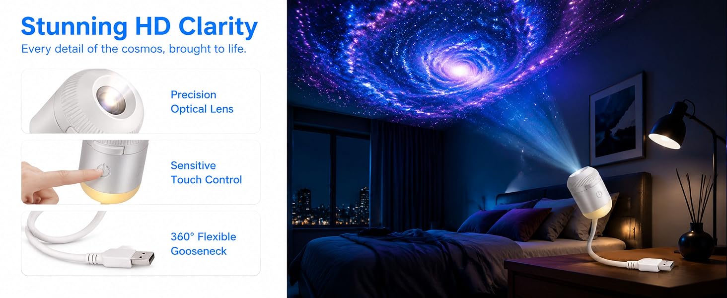 holographic night light projector