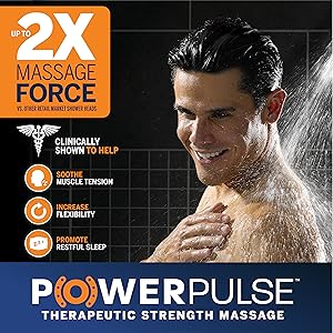 waterpik powerpulse therapeutic shower massage