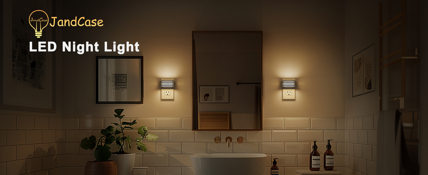 led night lights plug into wall for bathroom bedroom kitchen