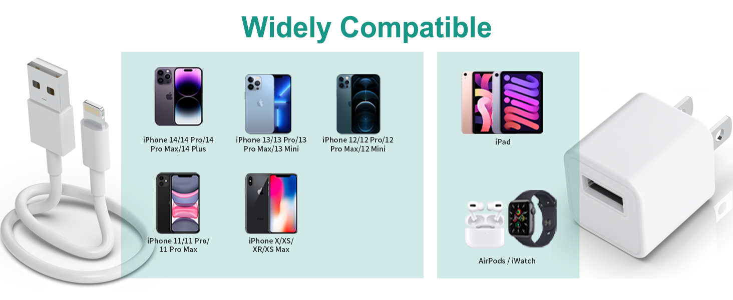 iphone charger fast charging with block