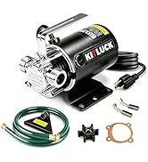 Water Transfer Pump, 115V 1/10HP 330GPH Utility Water Pump Electric With 6ft Suction Hose Kit, Po...