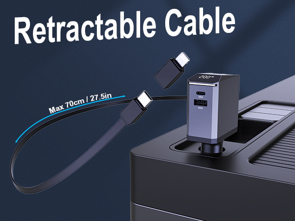 retractable usb c cable