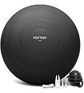 YOTTOY Anti-Burst Exercise Ball for Working Out, Yoga &amp; Pregnancy, Extra Thick Workout Ball for P...