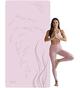 ONLYHE Extra Wide Thick Yoga Mat for Women and Men 76"x 40"x 10mm TPE Exercise Mat, Large-sized N...