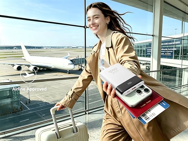 Slim Portable Charger, Pocket Size, Airline Approved power bank