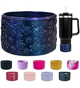 Chameleon Gradient Flower Silicone Boot, for Stanley Cup 40/30/20 oz, Anti-Slip Silicone Boot for...