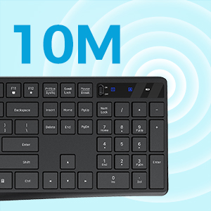 keyboard wireless Up to 33 feet (10m) reliable 2.4G wireless usb connection