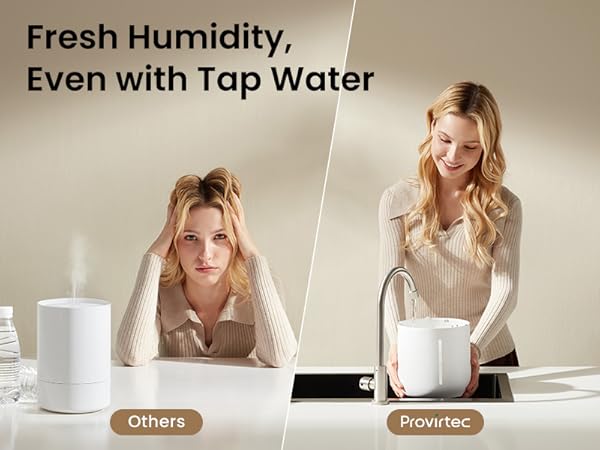 evaporative humidifier baby nursery cool mist small bedroom office desk dorm room easy clean home