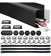 EVEO Desk Cable Management Kit - Cord Organizer Cable Management Under Desk | Cable Raceway, Cabl...