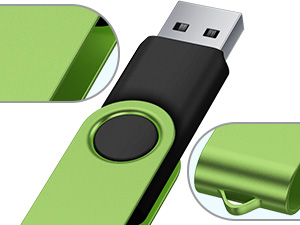 Flash Drive Pack of 10 Thumb Drives Bulk Kepmem Metal USB Memory Sticks Swivel USB Drive Pen Drives