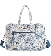 Maison d' Hermine Weekend Bag Cotton Quilted Duffel Overnight Luggage Weekender Gym Bag for Gifts...
