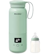 Veroline Portable Bottle Warmer for Travel, 10 Oz Baby Botle Warmer with Adjustable Temp &amp; Keep W...
