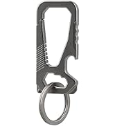 Imentha Titanium Carabiner Keychain with Bottle Opener - Heavy Duty Multifunctional EDC Key Chain...