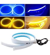EverBright DRL Led Strip Lights for Cars, Led Headlight Strip for Daytime Running Lights Turn Sig...
