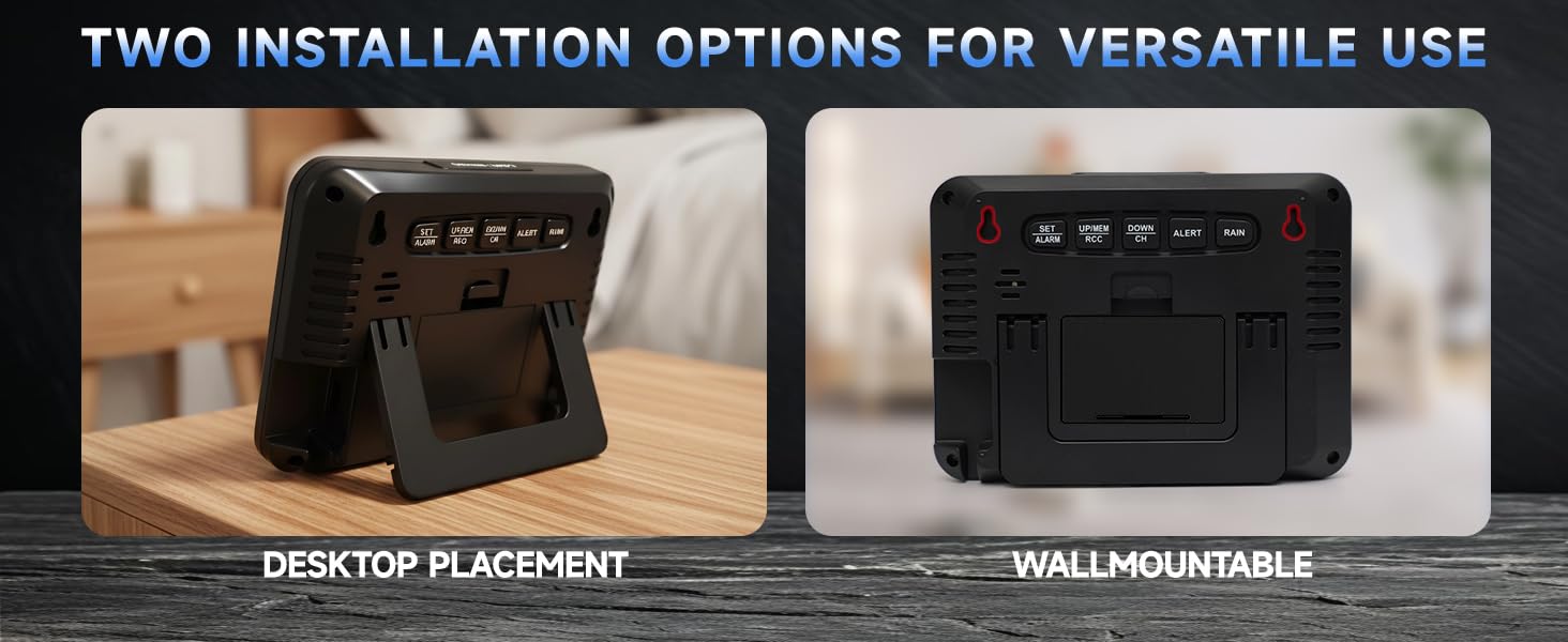 Digital Wireless Rain Gauge Outdoor,