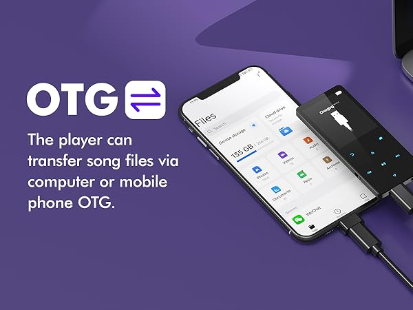 64GB MP3 Player with Bluetooth 5.3