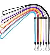 YOUOWO 6 Pack Lanyards Adjustable Neck Lanyard for Pen Phone id Badges Holder Keys Office Name Ba...