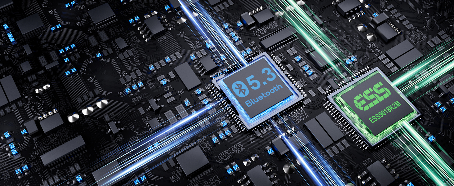 1Mii B03S Bluetooth 5.3 Transmitter Receiver for TV Home Stereo